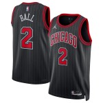 Chicago Bulls Trikot Lonzo Ball 2 Jordan 2022-23 Statement Edition Schwarz Swingman - Herren